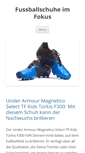 Mobile Screenshot of fussballschuhe-im-fokus.com