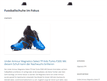 Tablet Screenshot of fussballschuhe-im-fokus.com